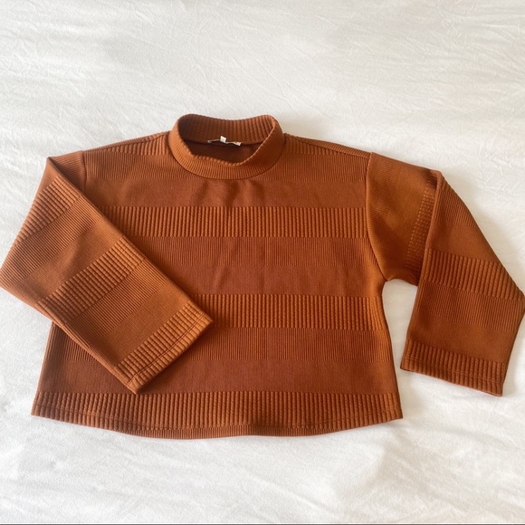 JUNE HUDSON Orange Ribbed Sweater - Picture 3 of 5